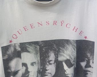 Vintage Queensrÿche T-shirt: 1990-91 World Tour, Medium - Etsy