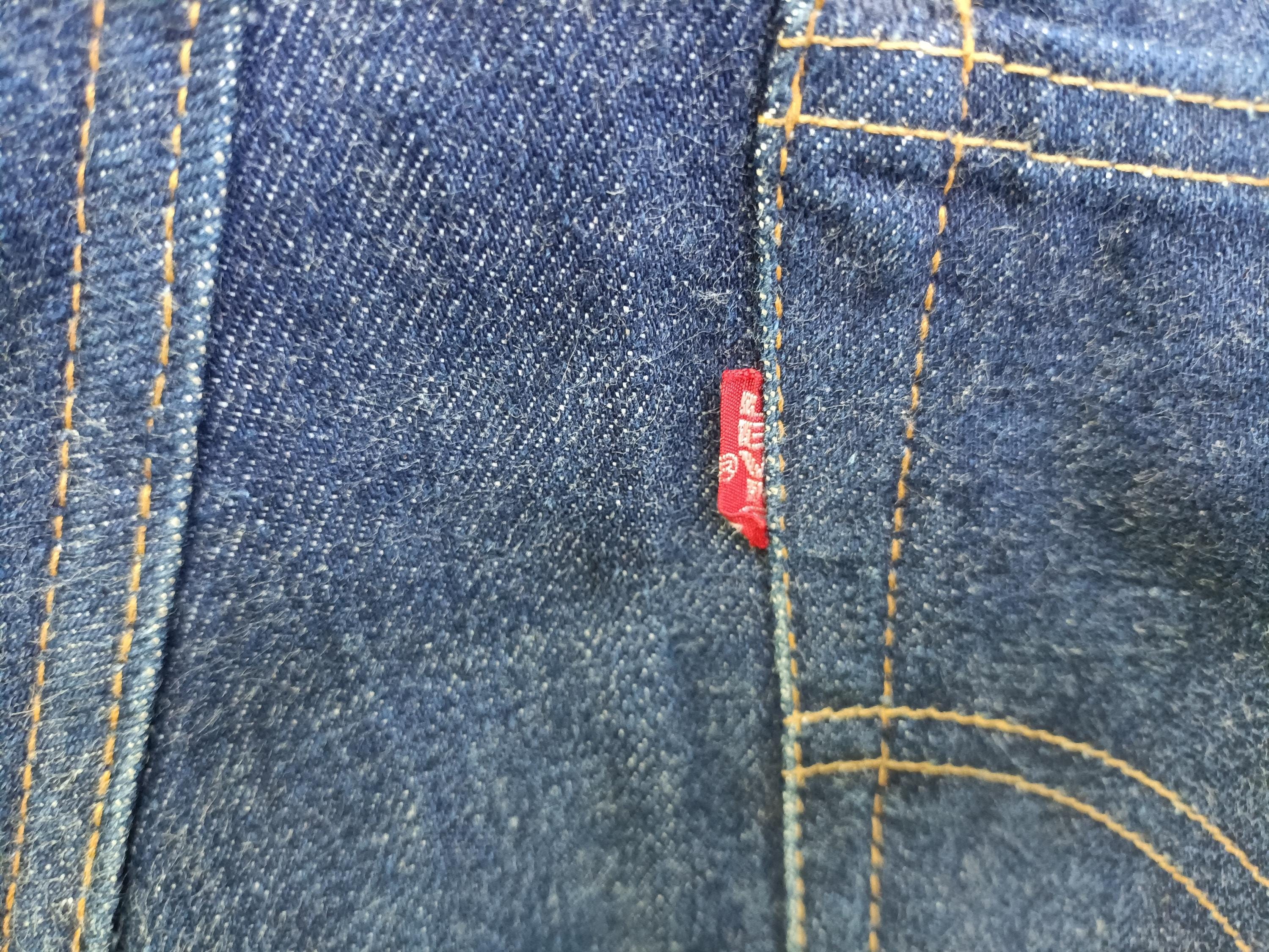 Vintage 60s Levi's 502-0117 Big E Dead Stock Made in USA Stamp