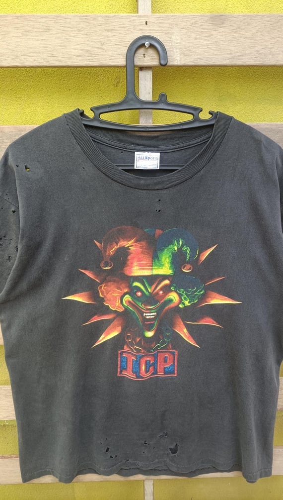 Vintage Distressed Insane Clown Posse T-shirt - Black Hip Hop Duo