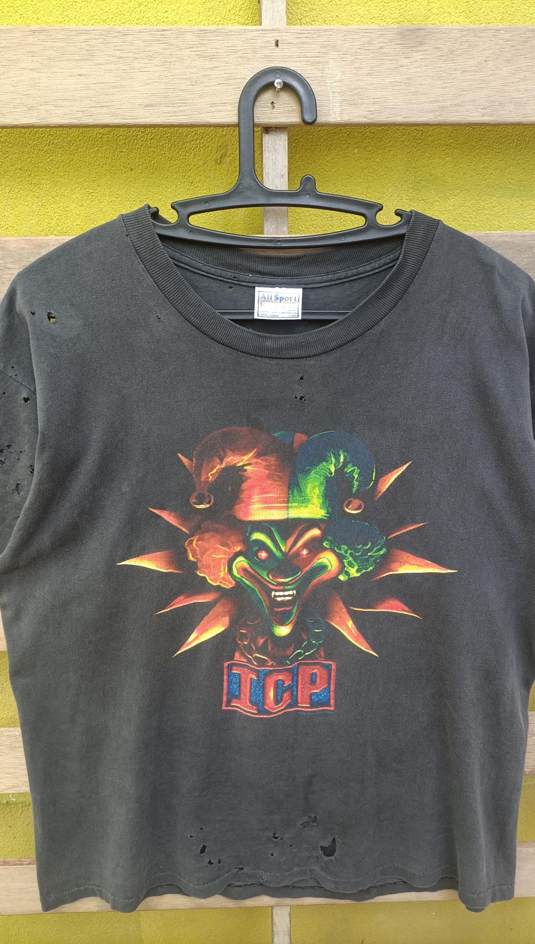 Vintage Distressed Insane Clown Posse T-shirt - Black Hip Hop Duo