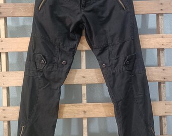 Pantalones Blaind Alley Seditionaries, diseño punk, color negro, talla 31