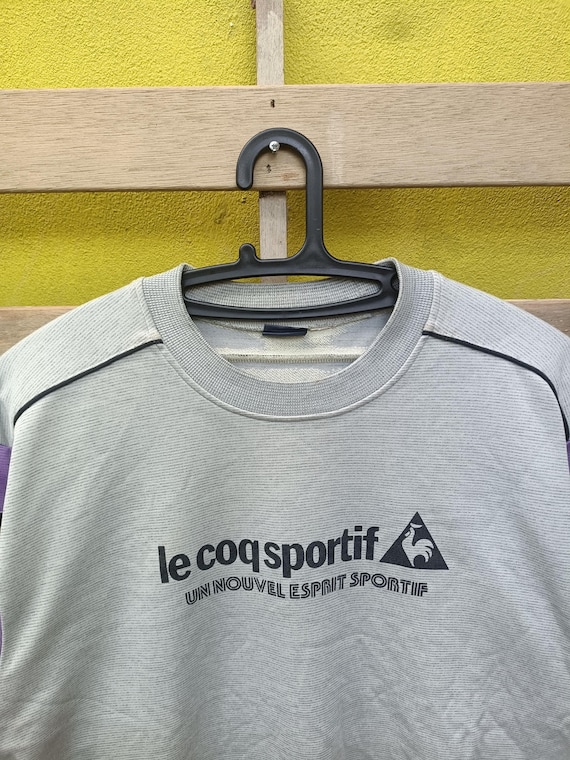Sudadera vintage Le Coq Sportif color gris talla grande España