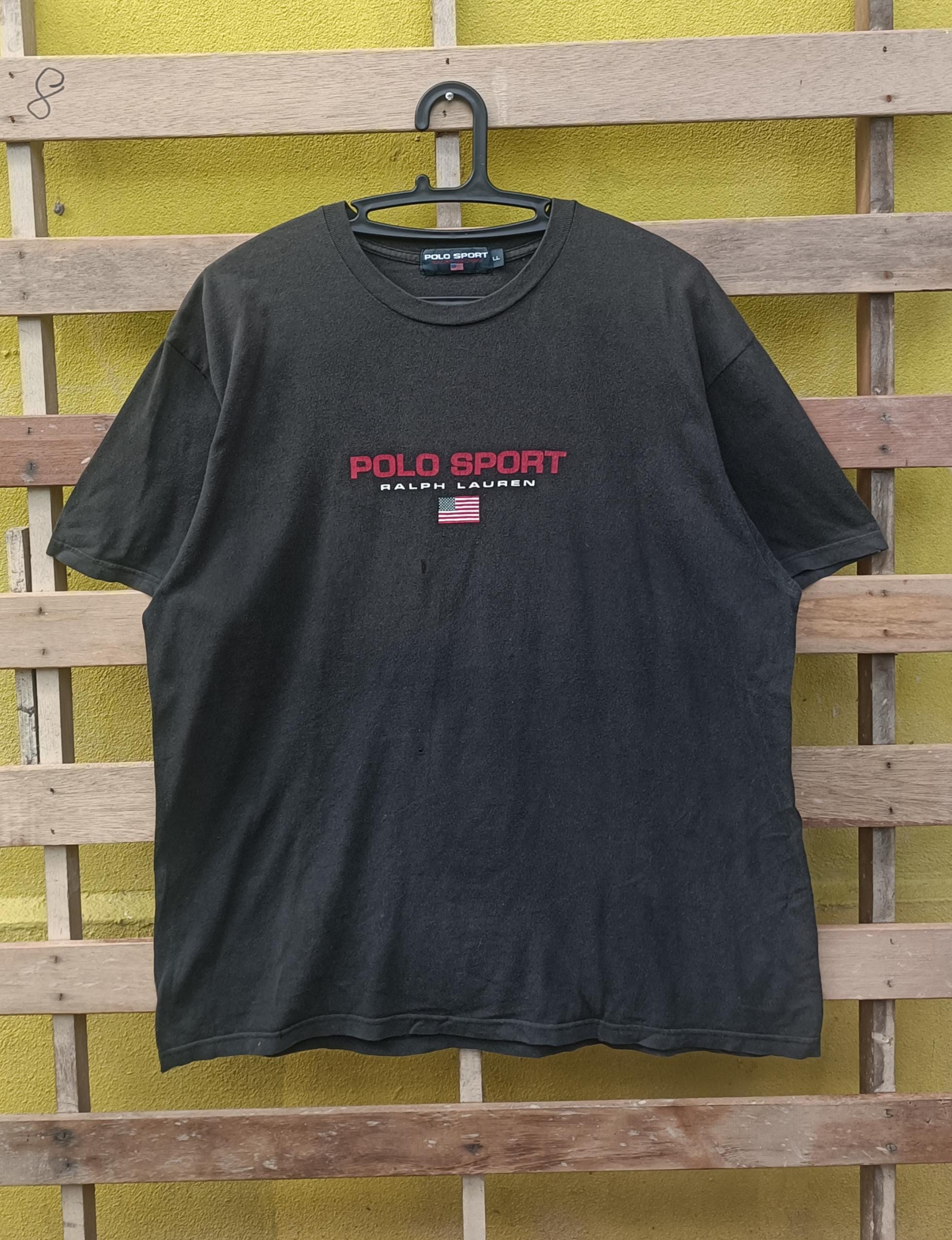 Vintage Polo Sport by Ralph Lauren T- Shirt Black Colour Double