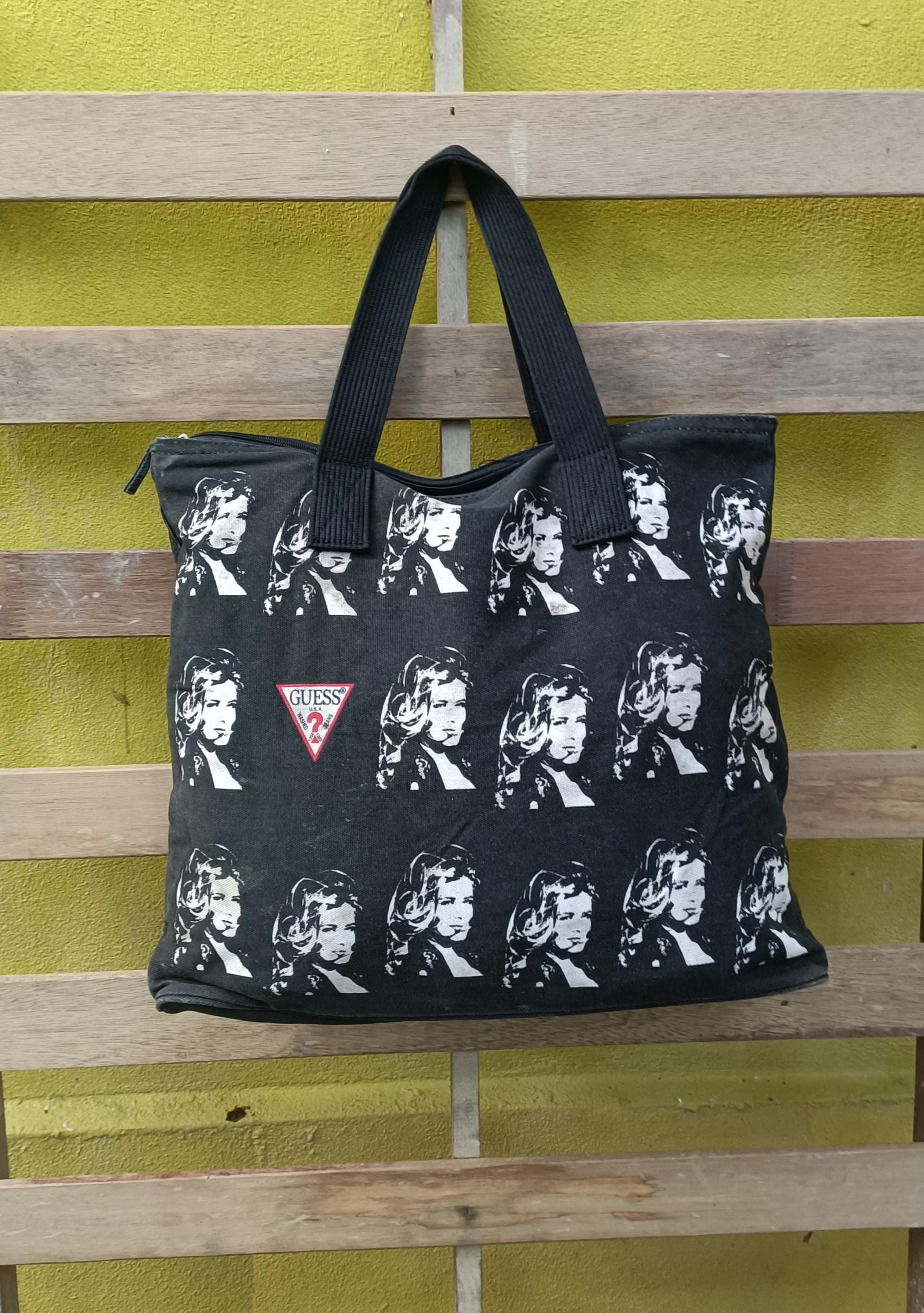 ヴィンテージのGuessトートバッグ、素敵なデザイン - Etsy 日本