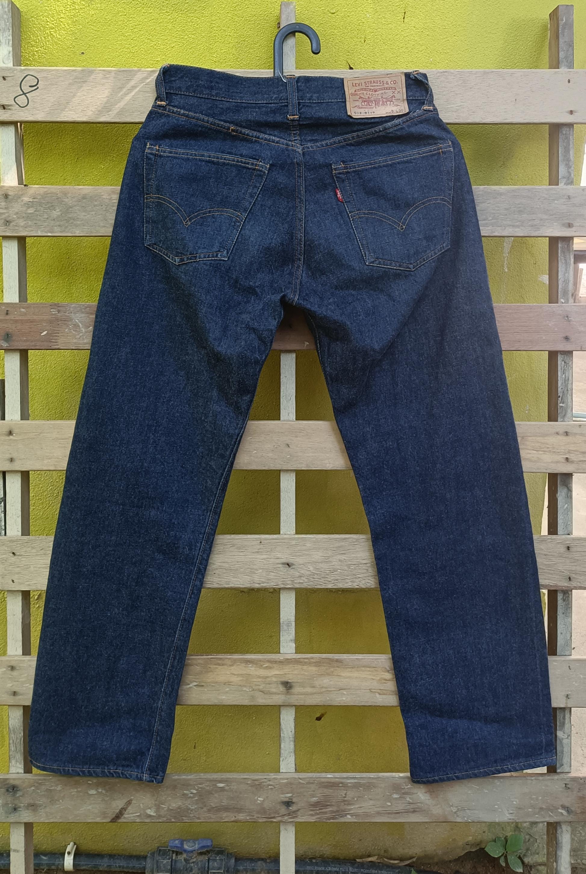 Vintage 60s Levi's 502-0117 Big E Dead Stock Made in USA Stamp