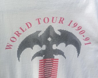 90s queensryche USA製 ワールドツアーTシャツ GIANT 90s queensryche USA製 ワールドツアーTシャツ GIANT 90s queensryche