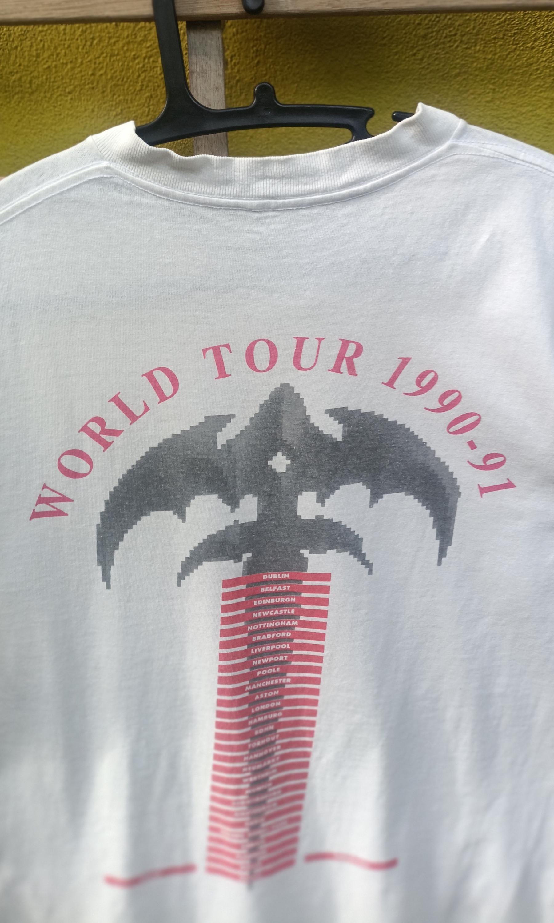 Vintage Queensrÿche T-shirt: 1990-91 World Tour, Medium - Etsy
