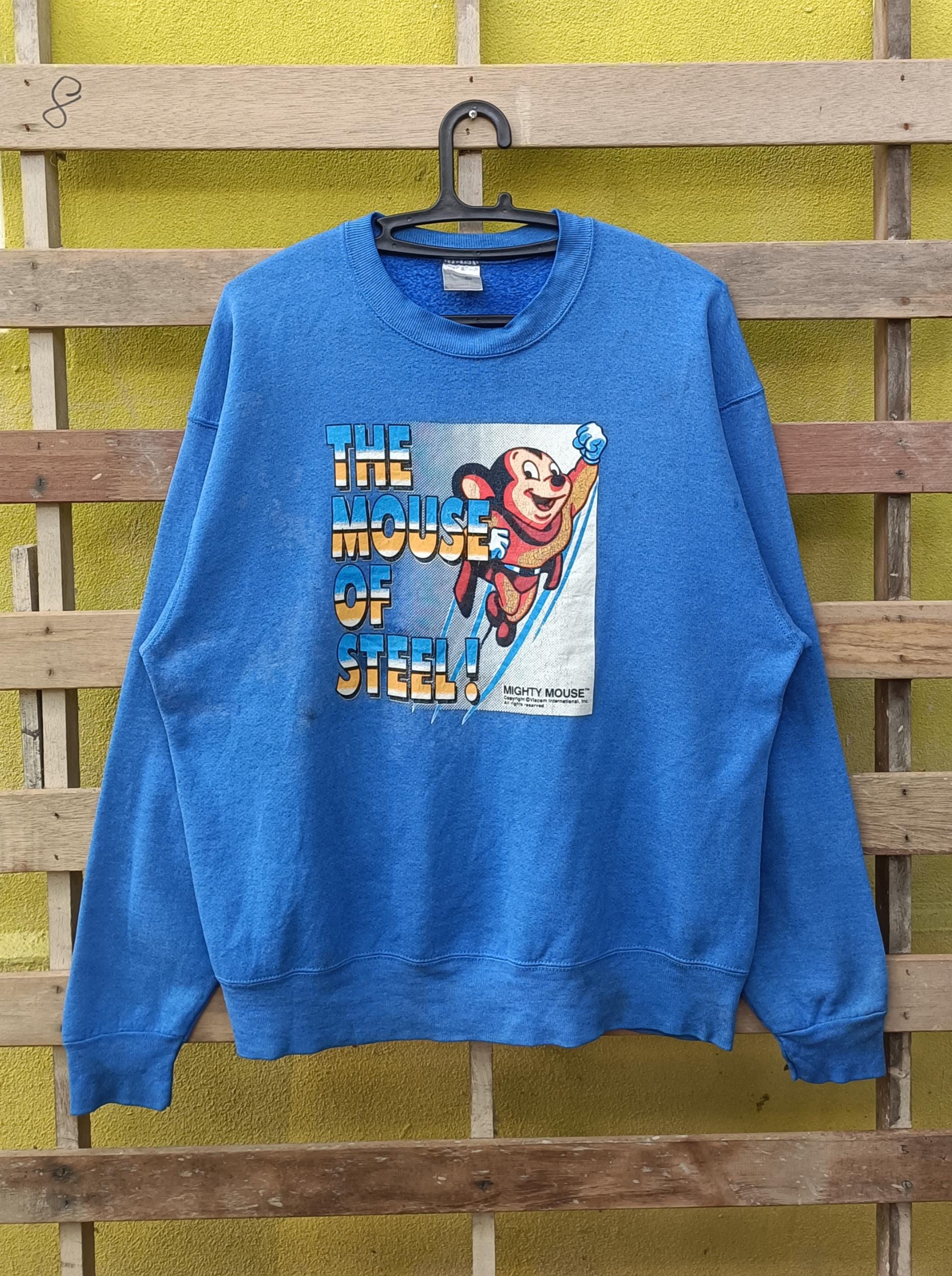 ビンテージ　mighty mouse マイティマウス　 トレーナー　アメリカ古着 古着 90年代 ジャージーズ Jerzees MIGHTY MOUSE マイティーマウス