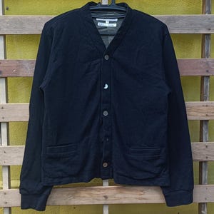 Comme des garcons cardigan top japanese designer brand navy blue colour small size