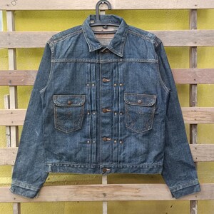 Vintage Wrangler Blue Bell Trucker Jacket Blue Denim Colour Medium