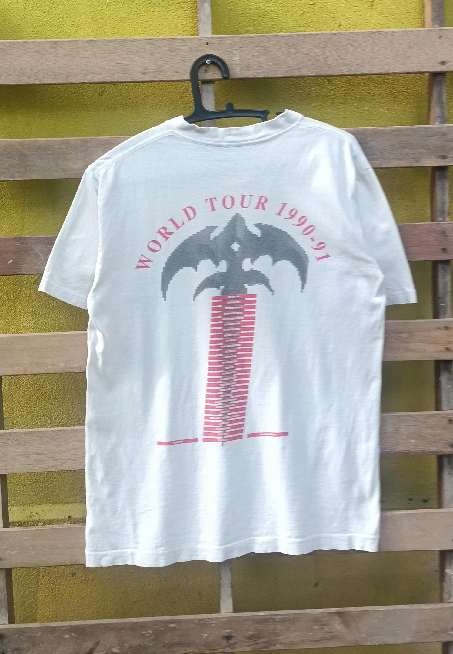 Vintage Queensrÿche T-shirt: 1990-91 World Tour, Medium - Etsy