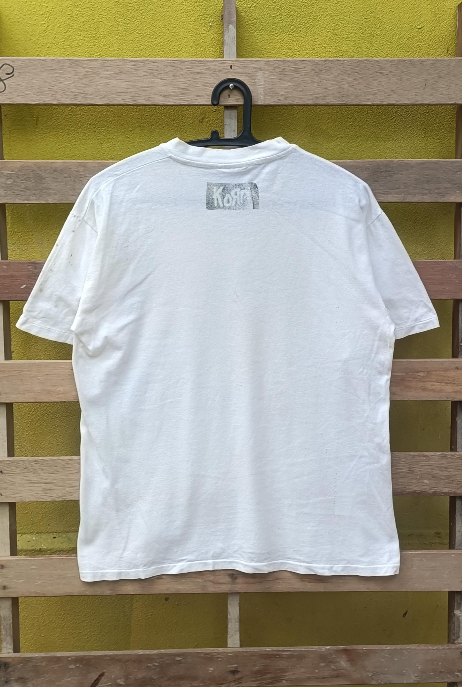 Vintage Korn American Nu Metal Band T-shirt White Colour Medium