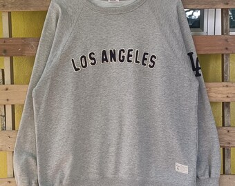 Vintage Los Angeles Dodgers sweatshirt American professional baseball team gray colour large size