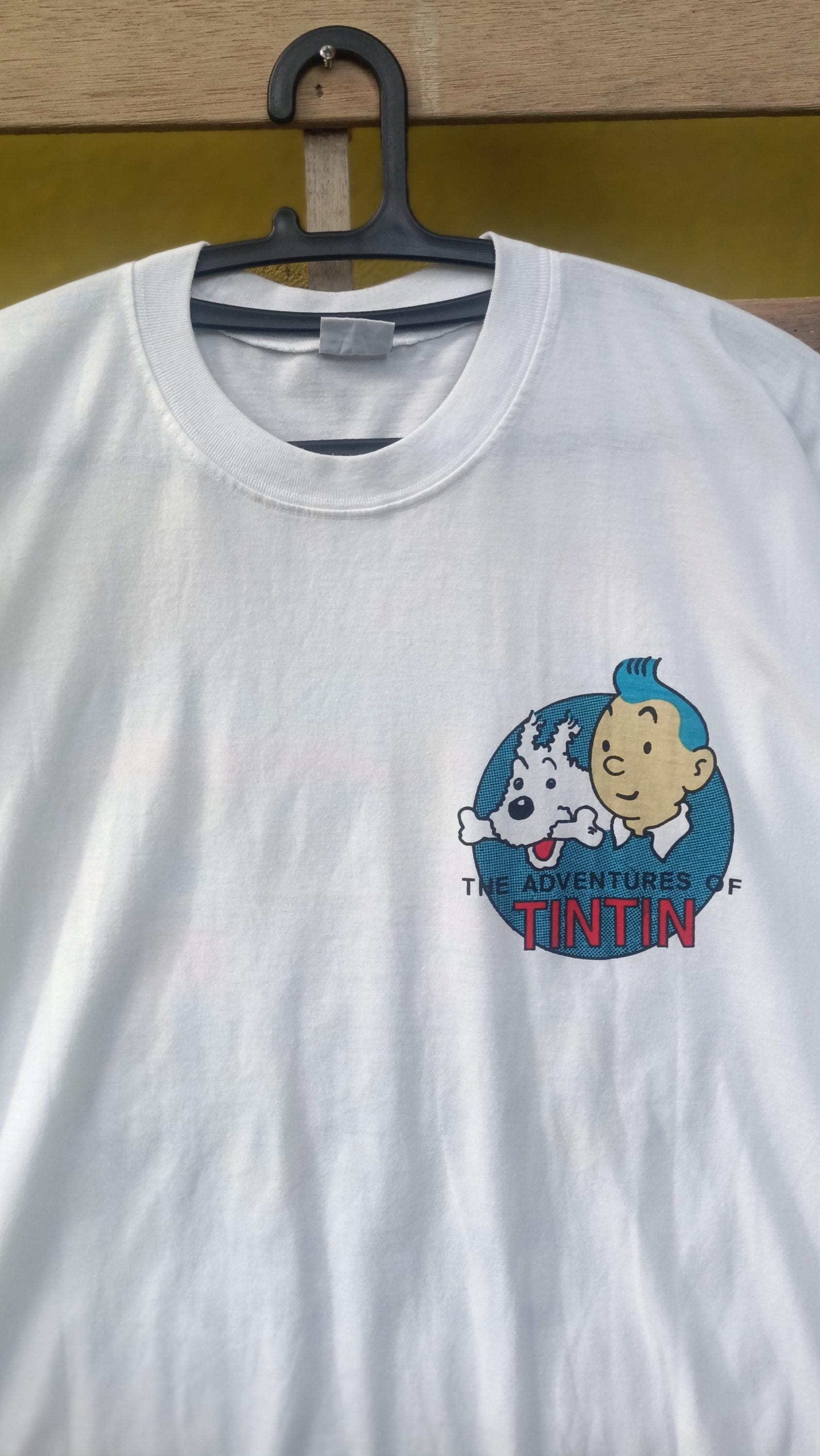 Vintage Tintin in Congo T-shirt: White Graphic Tee - Etsy