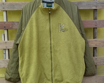 Kenzo Golf Embroidery Logo Zipper Jacket Double Pocket Style Nice