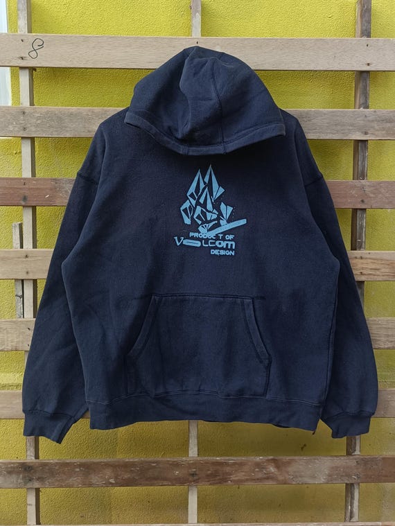 Vintage Volcom Hoodies Navy Blue Colour Large Size - Etsy Vintage Volcom Hoodies Navy Blue Colour Large Size - Etsy