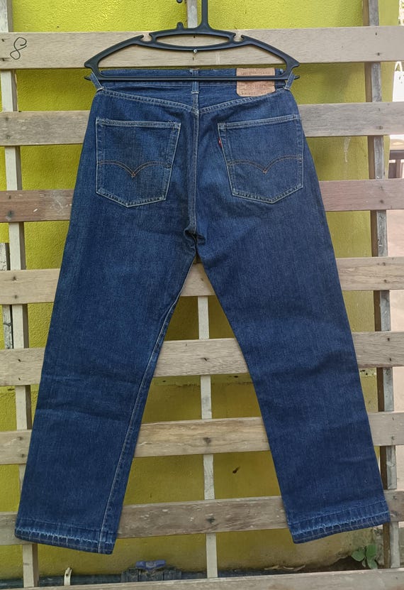 60s Levi’s 502 bigE vintage Vintage 60s Levi's 502-0117 Big E Type A Red Line Jeans Made in