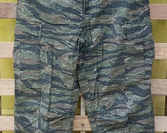 Vintage Army pants Tiger stripe nice design size 34