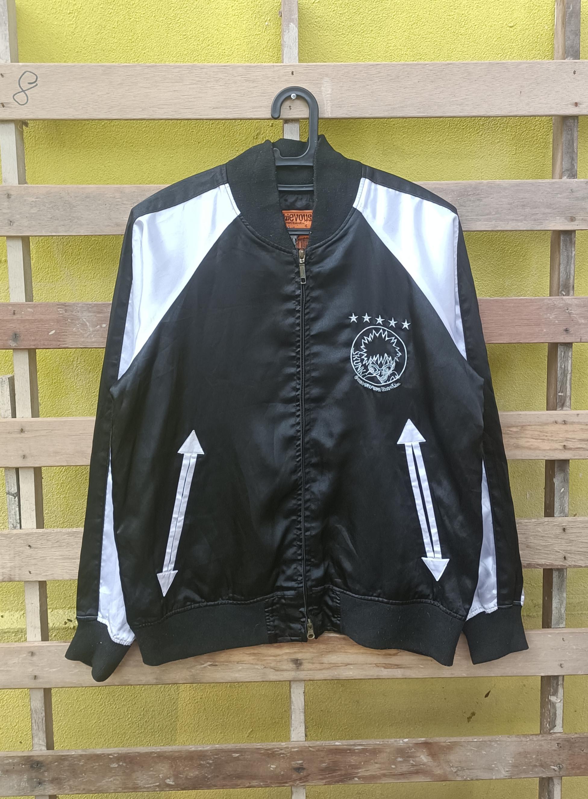Black Weirdos Satin Jacket スカジャン XL 唾奇 Mischievous Sukajan Skunk Black Gray Satin Jacket Medium Size - Etsy