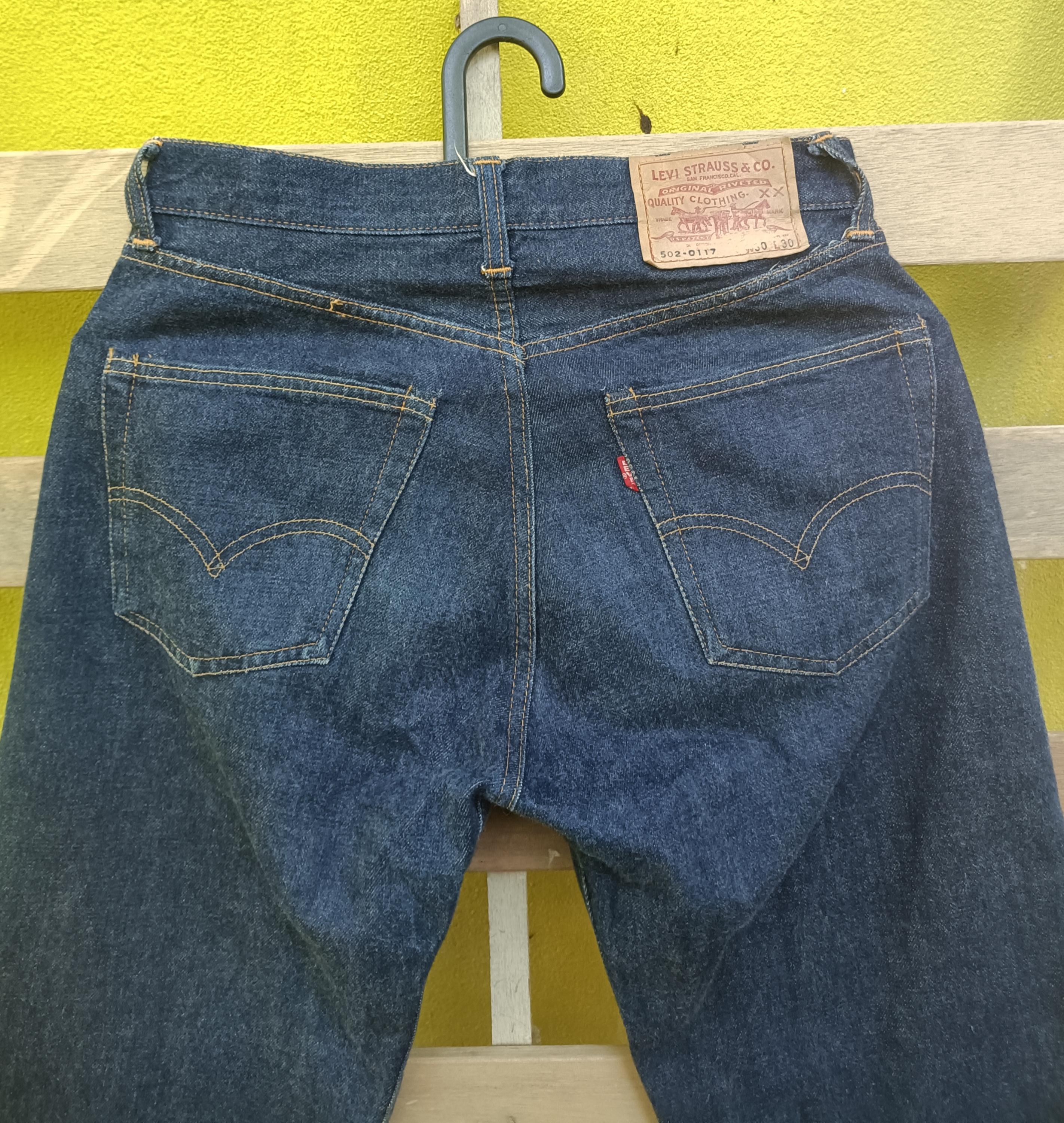 Vintage 60s Levi's 502-0117 Big E Dead Stock Made in USA Stamp