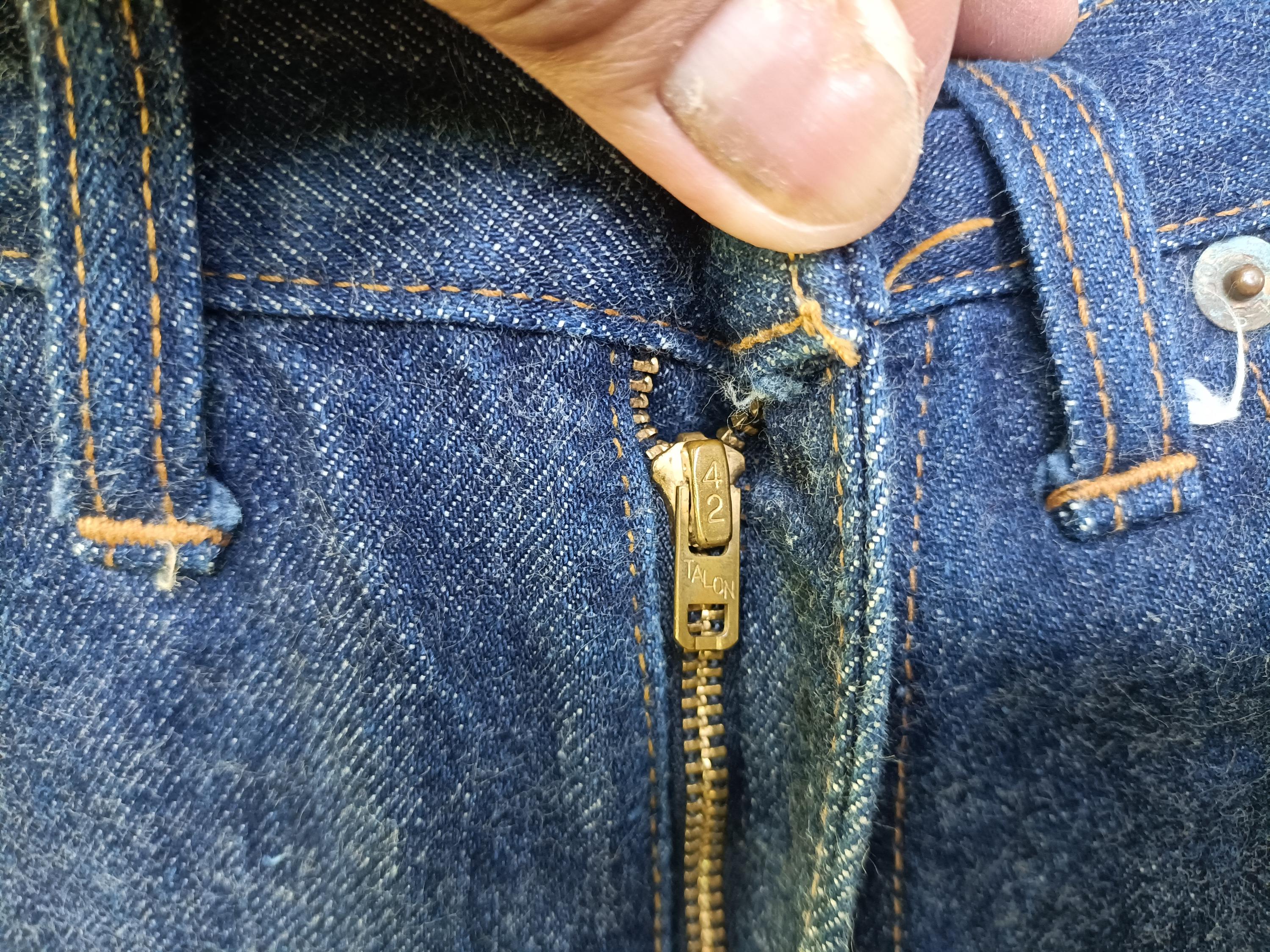 Vintage 60s Levi's 502-0117 Big E Dead Stock Made in USA Stamp