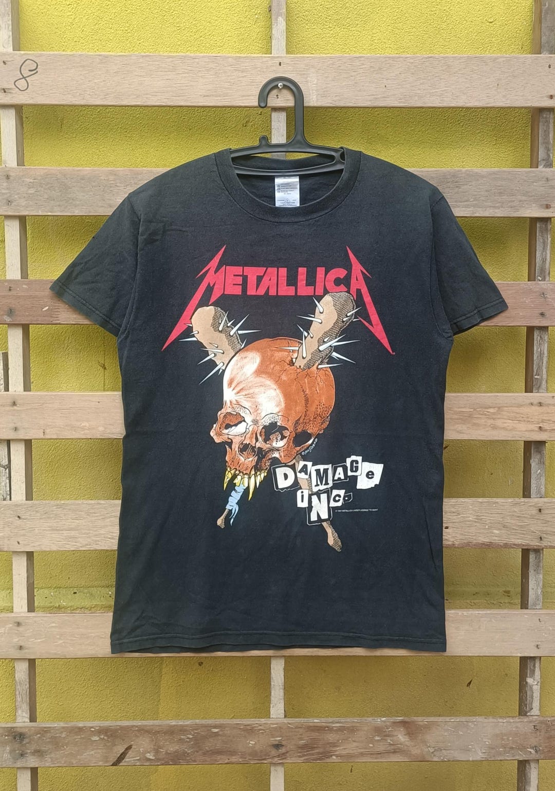 Vintage 90s Metallica T-shirt American Heavy Metal Band Nice