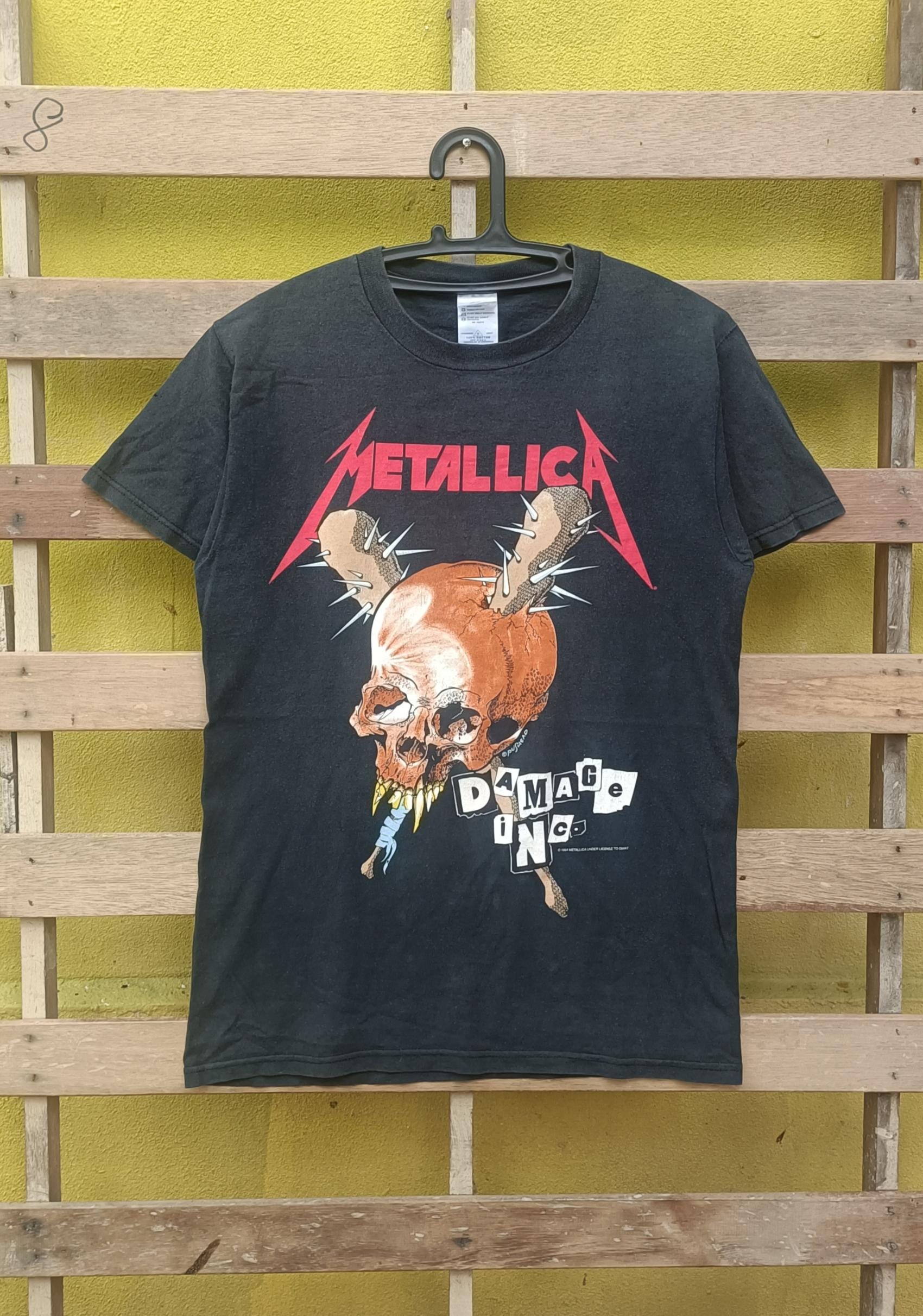 激レア　90s ビンテージ　LLICA Tシャツ Vintage 90s Metallica T-shirt American Heavy Metal Band Nice