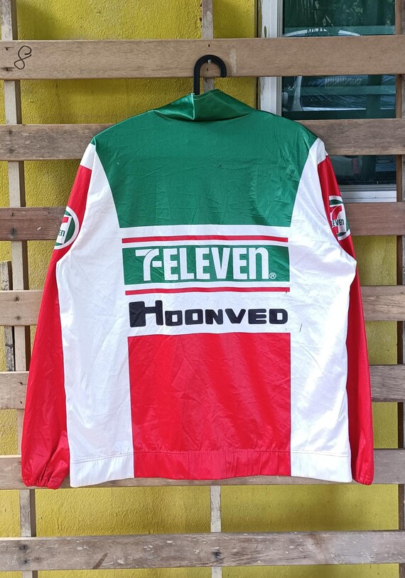 80s ビンテージ 7-Eleven Hoonved サイクルジャージ 半袖 7-Eleven Hoonved USA Retro Cycling Jersey - Retro Cycling Jerseys