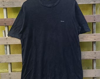Yohji Yamamoto Y's T-Shirt: Japanese Designer Black Top (Large)