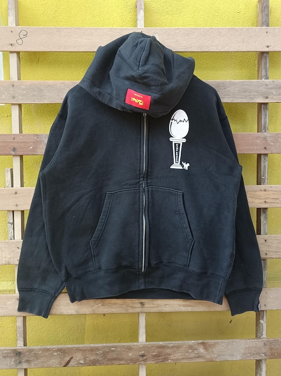 Cream Soda Pink Dragon Jacket Hoodies Full Zipper Black Colour
