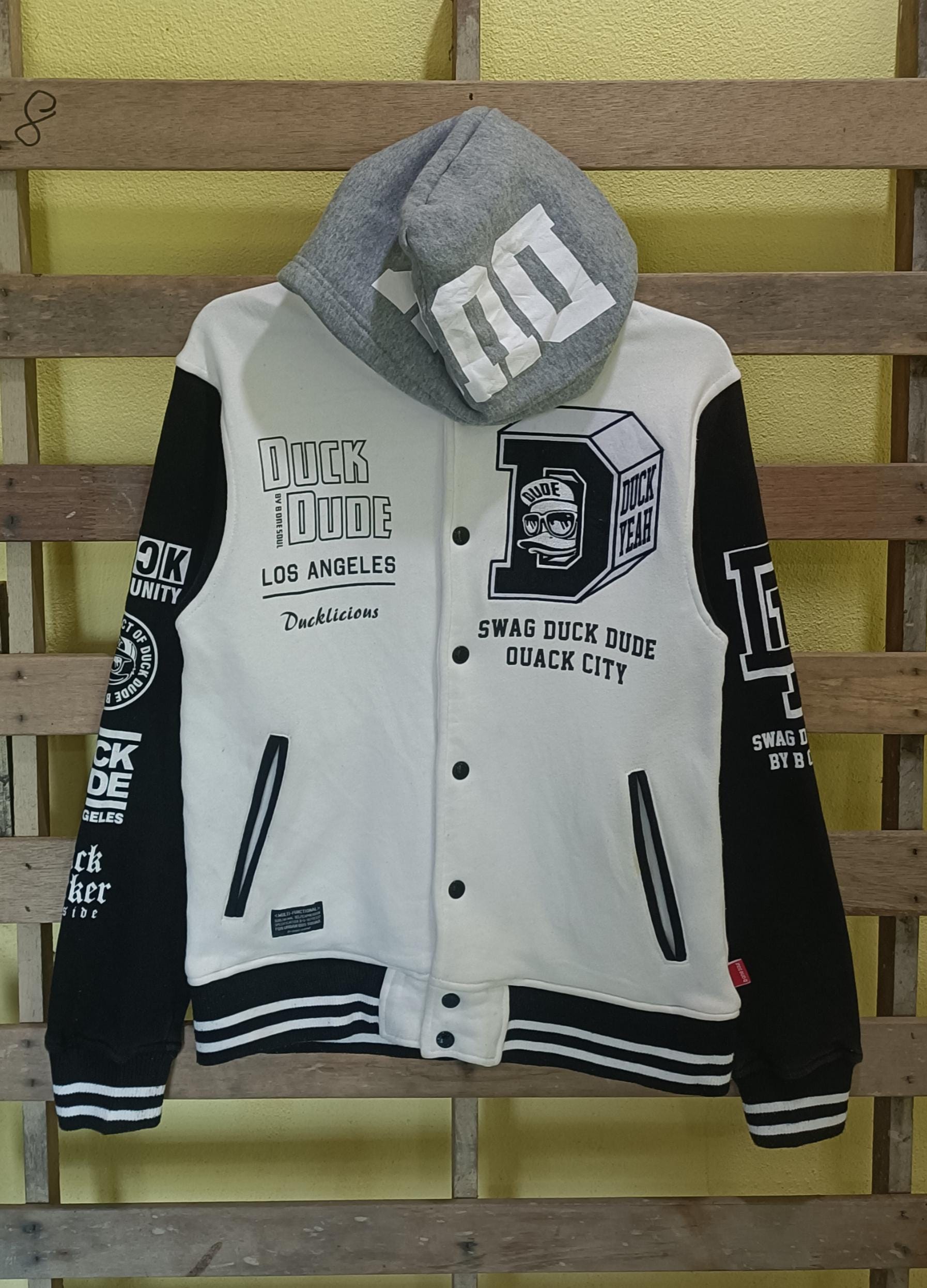 Duck Dude Varsity Jacket, Snap Button, Medium - Etsy