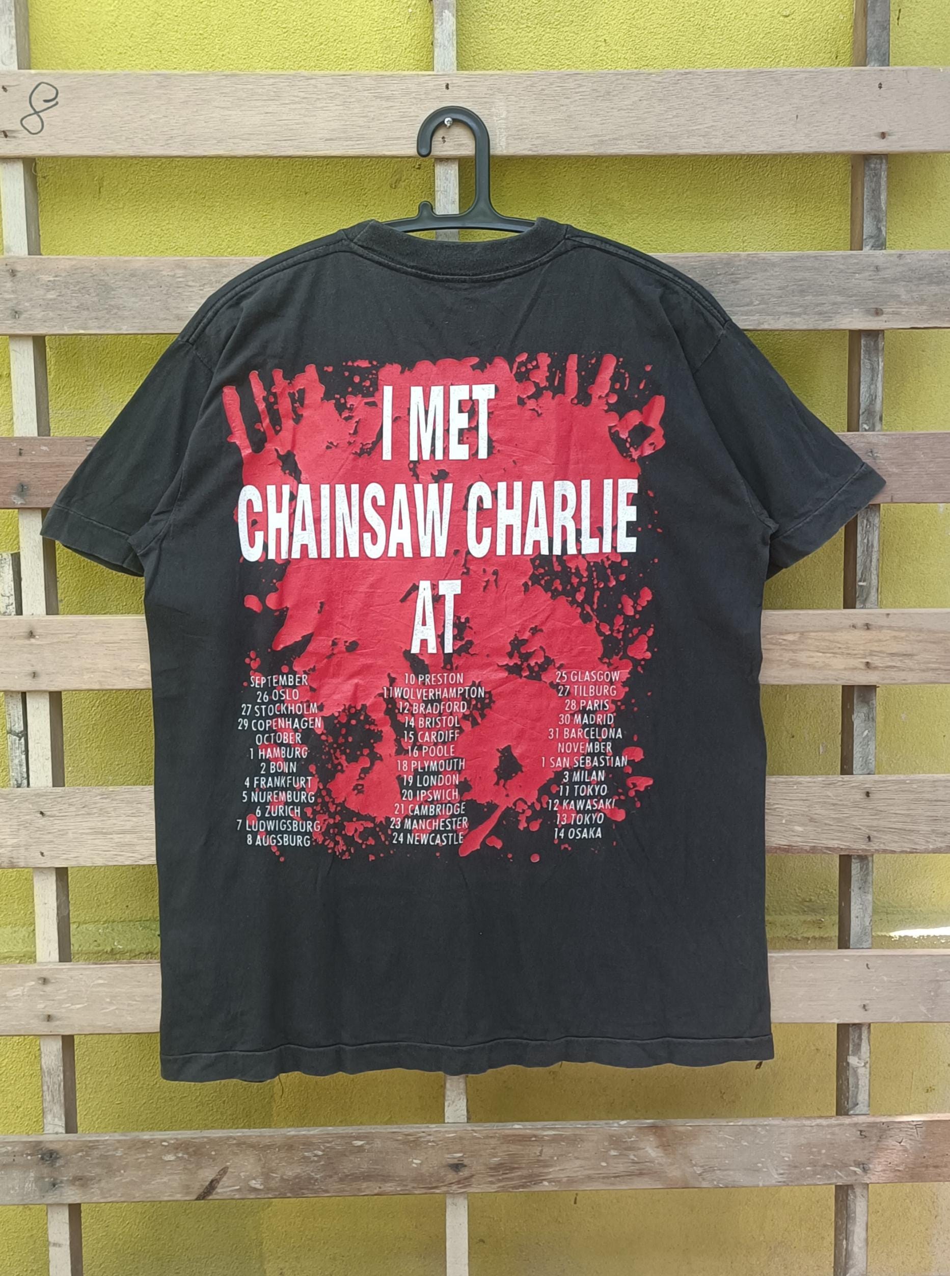 Vintage W.A.S.P. Band T-shirt: I Met Chainsaw Charlie, Black