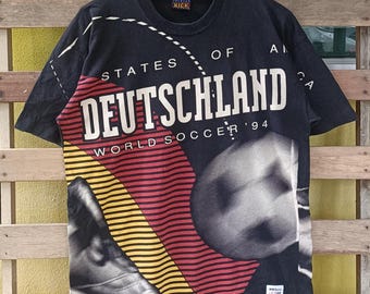 Vintage 1994 Deutschland World Cup Soccer T-Shirt - Large