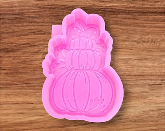 Stacked Pumpkins w/Bow Freshie Mold!