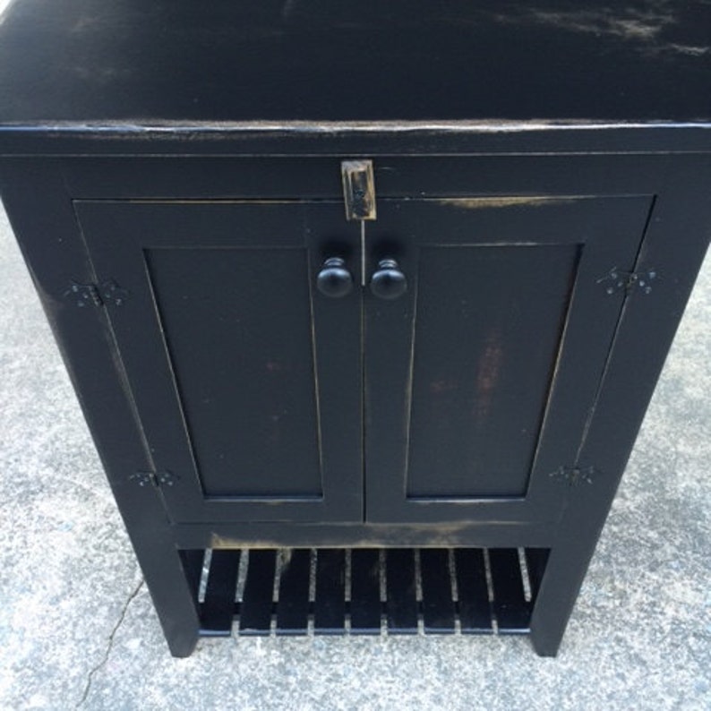 Bathroom Vanity Black Distressed With Waterproof Maple Top