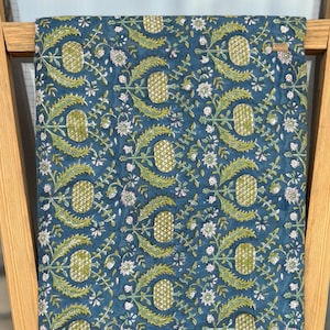 Katoenstof met handblokprint: Indiase textiel, quilten en bekleding