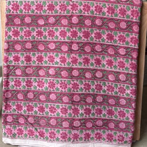 Hand Block Print Cotton Fabric: Indian Quilting & Dressmaking Material