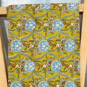 Hand Block Print Cotton Fabric: Indian Quilting & Dress Making