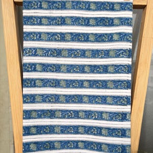 Hand Block Print Cotton Fabric: Floral Sewing Material By The Yard