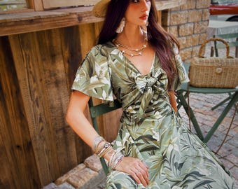 Mint Green Women Maxi Dress, White Flowers Floral Elastic Waist Long Ankle Length Boho Short Sleeve Casual Spring Summer Flowy Ladies - Etsy Mint Green Women Maxi Dress, White Flowers Floral Elastic Waist Long Ankle Length Boho Short Sleeve Casual Spring Summer Flowy Ladies - Etsy