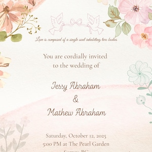 Wedding Invitation Bundle Editable | Save the Date & Thank You Cards | Canva Template | Printable Wedding Stationery Set | Instant Download