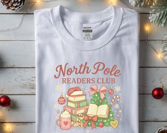 Kerstboekenliefhebber, png PNGEgg | Noordpoollezersclubontwerp (digitale download)