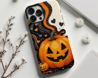 Halloween Pumpkin Phone Case,Cover For Men/Women Halloween Gift,Spooky Pumpkin,iphone 18 17 16 15 14 1 3 12 11ProMax,Sumsung S26 S25,Magsafe