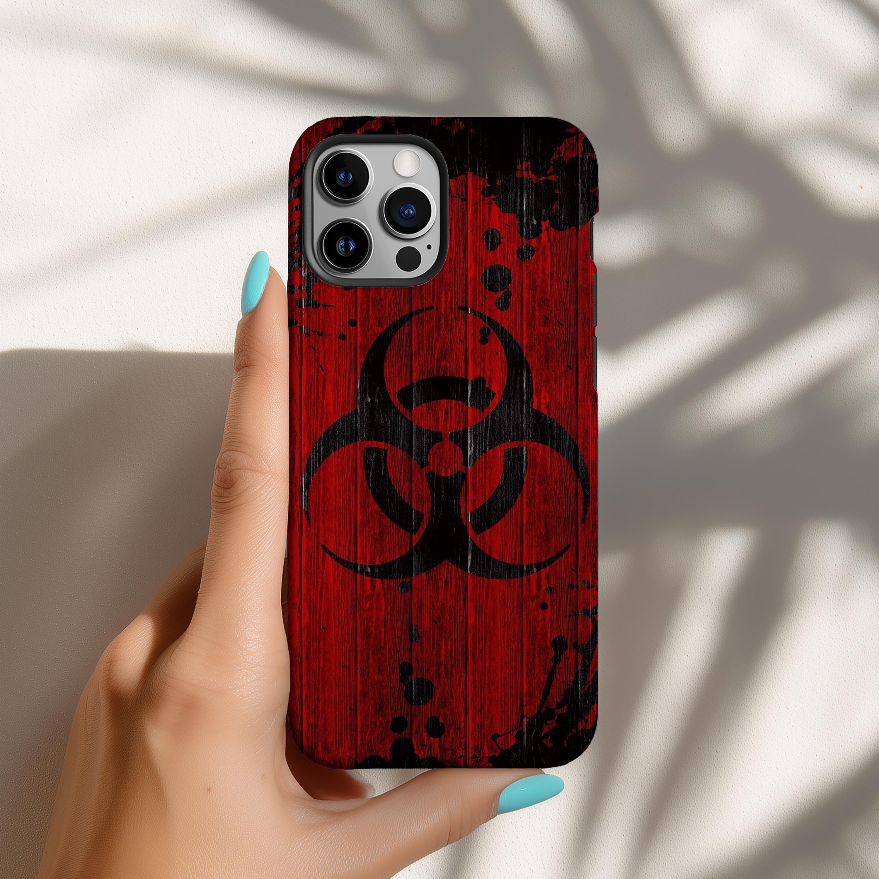Biohazard Symbol Tough Phone Case,cyberpunk Phine Case,gift for
