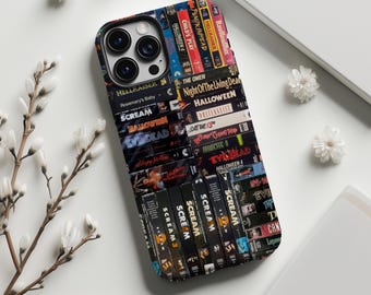 Horror movie phone case,Retro Horror VHS tape Art,Scary spooky halloween,Gift for Horror movies lovers,iPhone18 17 16 15 14 13 12 11,Samsung