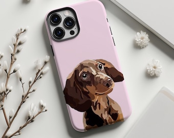 Weiner Dog Phone Case, Cover Dachshund Phone Case Gift for Dog Mom