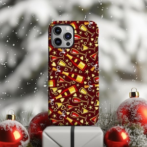 New Year Champagne Tough Phone Case,Party Drinks Decor,Festival Phone Casing Gift,Cover For iphone 17 16 15 Pro Max,Samsung S25 S24 S23 FE