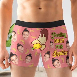 Cuecas Boxer Personalizadas: Cueca Boxer Engraçada de Banana