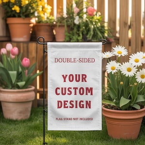 Personalisierte Gartenfahne: Individuelle Yard-Dekoration, Outdoor-Flagge