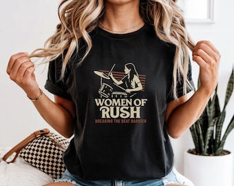 Women of Rush Shirt, Female Drummer Tee, Anika Nilles Inspired Gift, Rock Band Merch, Empowerment Music Shirt